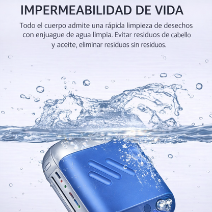 Mini afeitadora eléctrica de doble cabezal