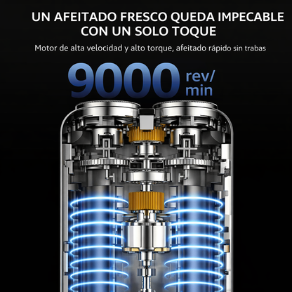 Mini afeitadora eléctrica de doble cabezal