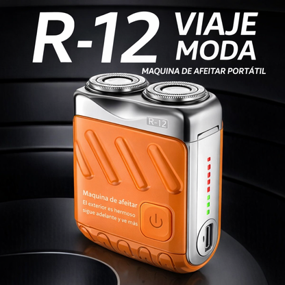 Mini afeitadora eléctrica de doble cabezal